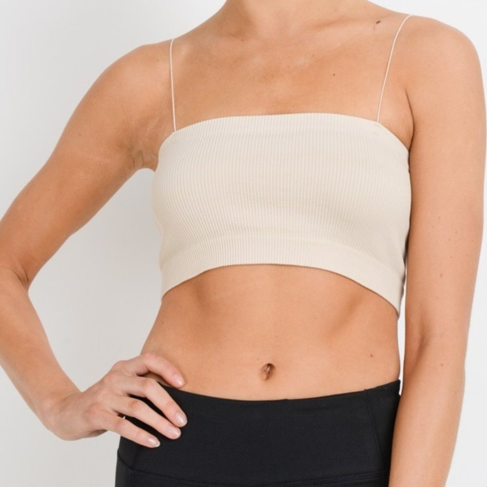 Ribbed Tube Top - Cream